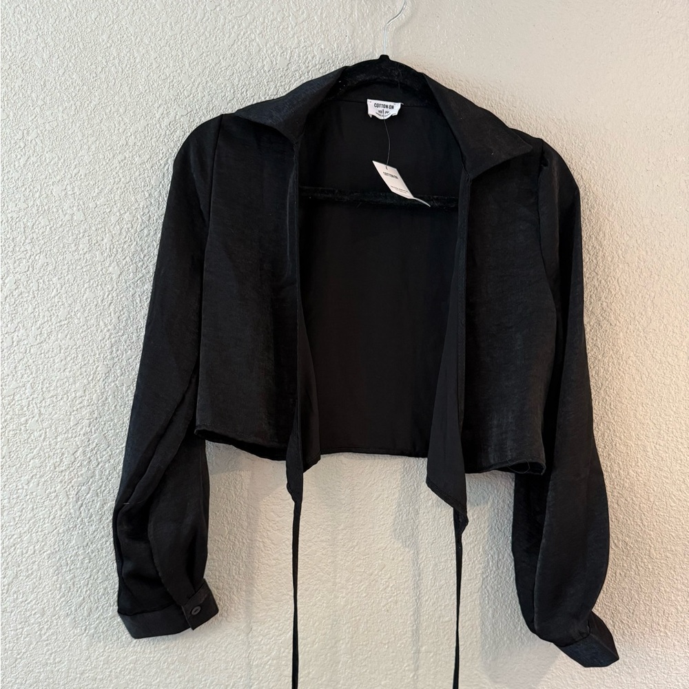 Cotton On Black Knot-Front Top
